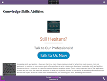 Tablet Screenshot of knowledgeskillsabilities.com